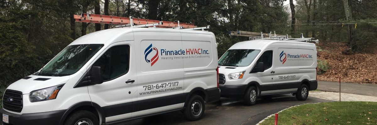 Pinnacle HVAC team and work vehicle in Acton